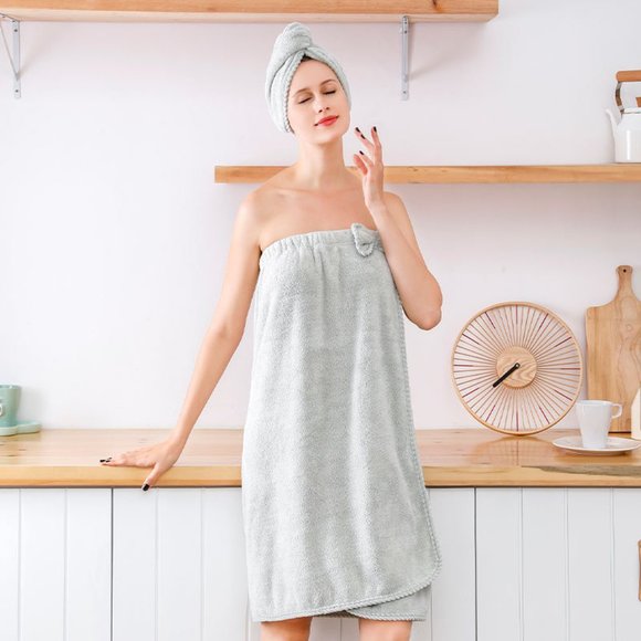 Luxury Microfiber Bath Towel Wrap(Pink) - Picture 11 of 16